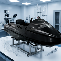 Kayak électrique à coque en PE, capacité simple/double, batterie au lithium ternaire 72V 8.4KWH, design pliable étanche, capacité de charge 150kg