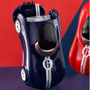 Bpa Free Kids Car Botella de agua 280ml Logotipo personalizado Bienvenido Niños Paja Botella de plástico Tritan - Product Image 5