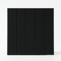 Panneau acoustique rainuré en fibre de polyester, panneau absorbant le son à fentes pour la décoration d'hôtels, bars, restaurants et bureaux