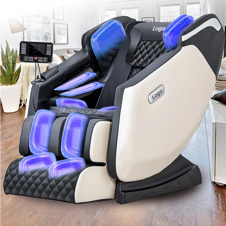 Amazon sıcak satış 4d masaj koltuğu sl parça sıfır yerçekimi PU deri sandalye