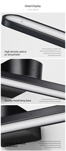 Lámpara de Pared LED Moderna de Aluminio, 12W, 3500K, Blanco Cálido, Control Táctil, Regulable, Montaje en Superficie, para Sala de Estar, Diseño Minimalista - Product Image 4
