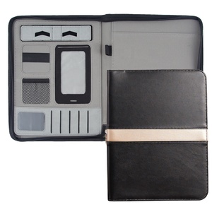 Bìa Cứng PU Tập Tin Thư Mục Văn Phòng Dây Kéo Carpetas <span class=keywords><strong>A4</strong></span> Không Thấm Nước Hồ Sơ Danh Mục Đầu Tư Da Thư Mục Cho Cuộc Phỏng Vấn - Product Image 1