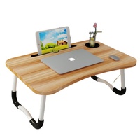 Bureau d'ordinateur en bois massif pour ordinateur portable, table d'étude