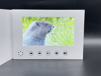 7 pouces HD Écran Numérique Lcd Brochure Présentoir Avec Impression Pour Invitation Vidéo Carte De Voeux