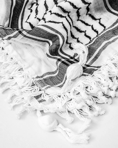 Black Cotton Shemagh Yashmagh Arab Square Scarf for Men Anti-Pilling All Seasons - Product Image 4