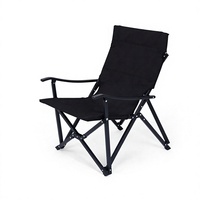 Chaise de camping pliable avec housse en toile respirante, design peu encombrant pour meubles d'extérieur, tables de pique-nique, pelouse, jardin et voyages