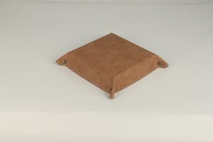 Grande boîte de rangement pliable de clés, en cuir pu, avec bouton métallique, pour hommes - Product Image 6