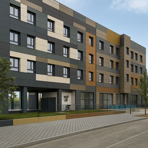 Panneau décoratif de mur en <span class=keywords><strong>béton</strong></span> léger préfabriqué revêtement de panneau de ciment de fibre moderne pour le plafond de maison intérieur/extérieur - Product Image 3