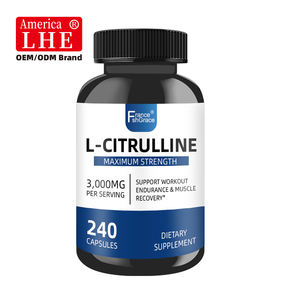 Novidade: Cápsulas de L-Citrulina Veganas, Não Transgênicas, Suplemento para Recuperação Muscular, 3000mg, 240 Cápsulas de L-Citrulina - Product Image 4