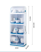 Support de cuvette à double vidange pour cuisine domestique à 4 couches avec couvercle support de rangement pour cuvette anti-poussière