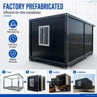 Maison de bureau mobile préfabriquée durable et amovible du fabricant, petite maison conteneur modulaire étanche