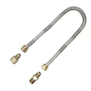 CSA-manguera flexible para hornos, tubos sin ruido, Conector de gas de metal inoxidable