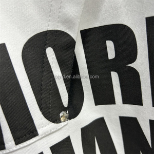 T-shirt Streetwear personnalisé en coton pour <span class=keywords><strong>homme</strong></span>, blanc et noir, à manches courtes, coupe <span class=keywords><strong>courte</strong></span> et carrée, <span class=keywords><strong>avec</strong></span> <span class=keywords><strong>poche</strong></span> zippée inversée - Product Image 5
