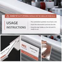 Support mural ou de porte moderne en aluminium anodisé pour plaque nominative, idéal pour le bureau et les entreprises, écologique, vente en gros