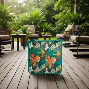 Cuscino per Sedia Idrorepellente 40x40x2 cm per Campeggio e Uso Interno/Esterno, Per Tutte le Stagioni, Facile da Pulire con Cinghie di Fissaggio - Product Image 2