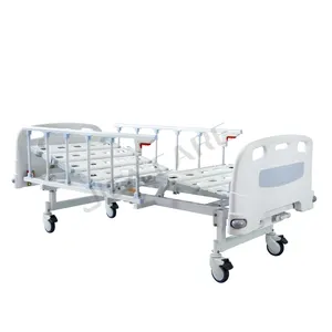 Professional 2 cranks hospital specific use manual care hospital bed jica oem customized optional metal iron hospital furniture
