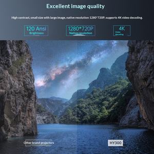 <span class=keywords><strong>Proyector</strong></span> de Video Portátil para Videojuegos EASUNTECH 720p, LCD de Tiro Corto para el Hogar, Inteligente HY320(RTS) 390 Ansi Android 11 Mini 4K - Product Image 5