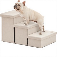 Escalier pliable antidérapant pour animaux de compagnie avec fermeture éclair, pour canapé et rangement, design tendance, pour chiens et chats
