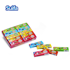 Fabrication OEM, 12,5 g, saveur de fruits mélangés, cinq bâtonnets de chewing-gum avec autocollant de tatouage <span class=keywords><strong>magique</strong></span> - Product Image 3