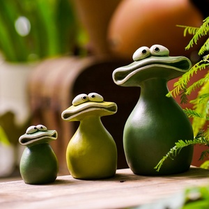 Decorazione Giardino Rane In Ferro – Set Di 4 Figure Realistiche Per Esterno/Interno