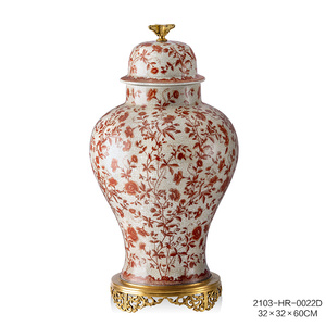 Ensemble de vases décoratifs pour la maison en porcelaine blanche de luxe Reproduction d'antiquités à la main <span class=keywords><strong>Vase</strong></span> de table de peinture classique en céramique en gros - Product Image 4