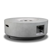 Brasero rond au propane de 30 pouces, table de feu extérieure moderne, 40000 BTU, certifié ETL/CE, autoportant, décoration de jardin