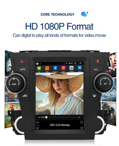 Autoradio Android Lecteur vidéo pour Toyota <span class=keywords><strong>Highlander</strong></span> 2009-2012 Carplay 4G WiFi GPS 9.7 "Tesla Écran vertical Multimédia Audio - Product Image 3