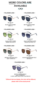 Occhiali da <span class=keywords><strong>Sole</strong></span> KAJILA all'Ingrosso, Design Personalizzato con Logo, Montatura in Metallo a Doppio Ponte, Cerniera a Molla, Lenti Polarizzate UV400 per Uomo - Product Image 5