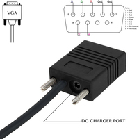 ODM OEM personalizado 3M RS232 a RJ50 escáner de código de barras datos con cable DB9 Puerto QR código lector de código de barras Cable de alimentación para Zebra Symbol DS2208