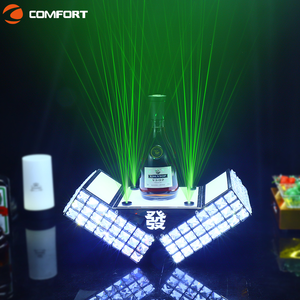 Lujoso KTV Bar Crystal <span class=keywords><strong>Lasser</strong></span> LED Light Bottle Service Display Rack Botella Presentador - Product Image 1