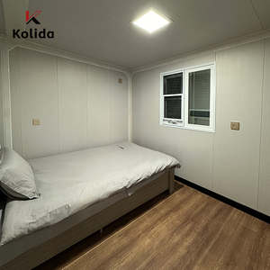 20ft mở rộng gấp container Cấu trúc thép biệt thự ngoài trời văn phòng vật liệu xây dựng bằng gỗ Sandwich Panel container nhà - Product Image 4