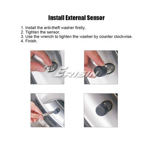 Eu Erisin Es341 Usb 4 Externe <span class=keywords><strong>Sensor</strong></span> Tpms Bandenspanningsmonitor Voor Autoradio Android 5.1/6.0/7.0/8.0/9.0/10.0 1 Jaar Garantie - Product Image 5