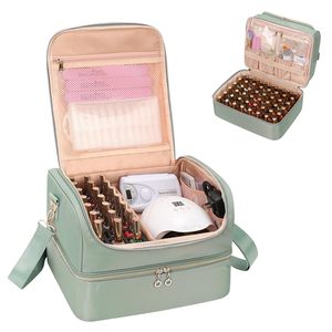 Estuche de Transporte de Muestra Gratis, Bolsa Organizadora de Esmalte de Uñas de 2 Capas, Bolsa de Esmalte de Uñas, Bolsas de Almacenamiento de Esmalte de Uñas de Doble Capa - Product Image 3