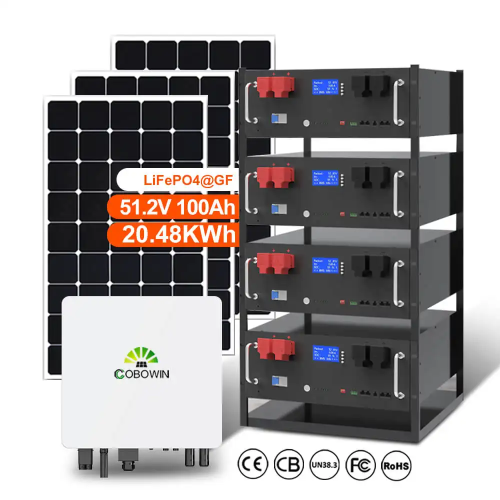 حزم بطارية Lifepo4 بقدرة 48 فولت 100 أمبير/ساعة 200 أمبير/ساعة 300 أمبير/ساعة 5 كيلو وات 10 كيلو وات 15 كيلو وات 20 كيلو وات بطارية تخزين الطاقة الشمسية المنزلية