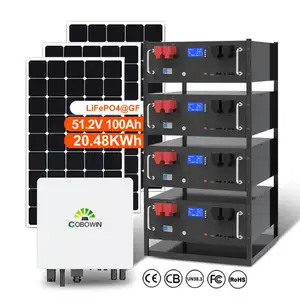 Аккумуляторные батареи Lifepo4, 48 В, 100 А · ч, 200 А · ч, 300 А · ч, 5 кВт, 10 кВт, 15 кВт, 20 кВт, домашняя солнечная батарея для хранения энергии