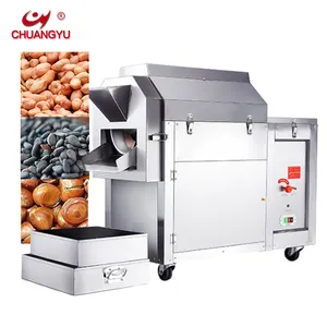 Peanut yu kuruyemiş kavurma makinesi fıstık için soya fasulyesi arpa tahıl kavurma