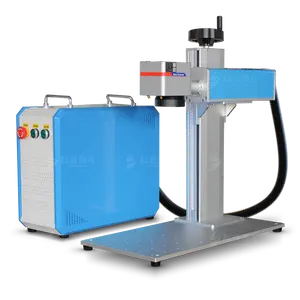 Air Cooling Portable Laser Engraving Machines With Rotary 30W 50W Metal Laser Engravers Machines Fiber Laser Marking Machines