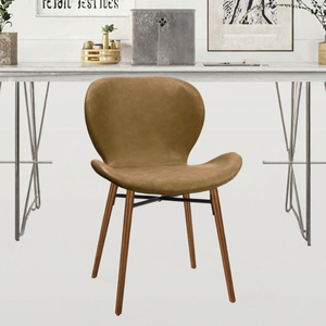 Silla de Comedor KirKasa de Estilo Nórdico Moderno, de Metal y Cuero Sintético, para Hogar, Bar, Comedor, Oficina, Apartamento, Hotel - Product Image 2