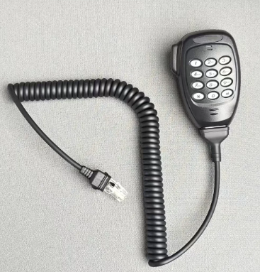 KMC-36 DTMF Keypad Handheld XLR Kenwood Metal Wired Condenser Microphone for Car Radios Mobile Radio Compatible NX-720 Cardioid