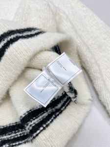 Nouveau pull en maille pour femme 2026 avec col marin et bordure rayée, vêtement d'extérieur décontracté - Product Image 6