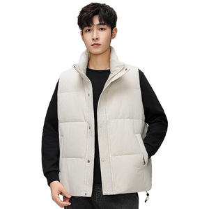 Gilet pour homme en duvet de canard blanc, épais et chaud, coupe ample, vêtements de loisirs, tailles M L XL 2XL 3XL 4XL 5XL - Product Image 2