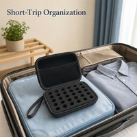 Étui de rangement portable en EVA pour médicaments, usage quotidien en extérieur, avec fermeture éclair, adapté aux flacons de 3 ml, 9/12/16/24/40/63 compartiments, sac de voyage de protection