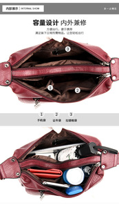 Fashion Messenger Designer Bags Handbags for Women High Quality Luxury PU Leather Bags for Ladies Crossbody <b>Shoulder</b> Bag - Product Image 5