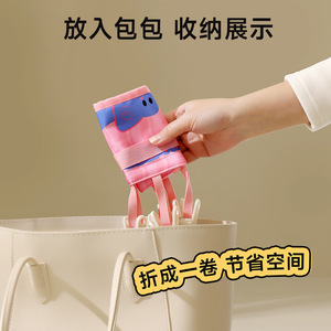 Portable Fabric Clothes Hanger With Clips For Socks And Underwear Drying Rack Rectangle Shape Hook Type Non Woven Fabric - Product Image 2