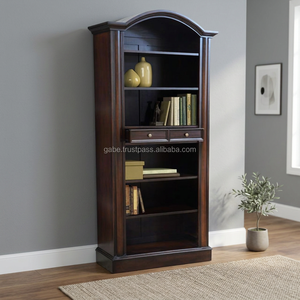 Bibliothèque Anne Classique en Bois d'Acajou Brun Foncé - Product Image 3