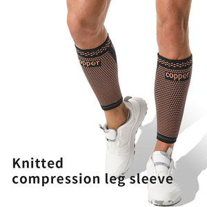 Koperen Kuitsteun Steun Nylon Kuit Compressiehuls Hoge Elastische Ademende Voetloze Beenmouw - Product Image 2