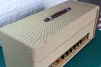 Tête d'amplificateur de guitare personnalisée JTM45 Vintage Reissue Handmade 50W en couleur Tweed