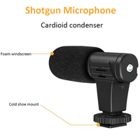 Kit Vlogger Vidéo en Promotion : Microphone, Lumière d'Appoint LED, Trépied de Table, Télécommande, Caméra, Microphone Vidéo pour Smartphone