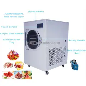 Mesin Pengering freezer kapasitas kecil, Mesin Pengering Lyophilizer komersial 15kg/24 jam harga vakum