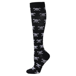 Calze a Compressione di Halloween con Fantasie Spaventose: Scheletri, Pipistrelli, Zucche, Alieni, Mumie - Jacquard per Uomo e Donna - Product Image 5